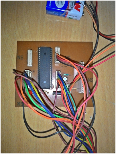 Prototype of AVR ATMega16 based LED Cube Control Circuitry