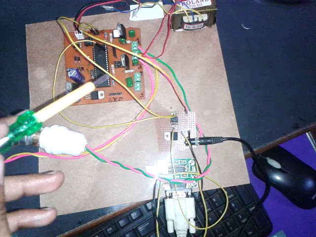 Prototype of AVR ATMega32 based AC Power Controller  