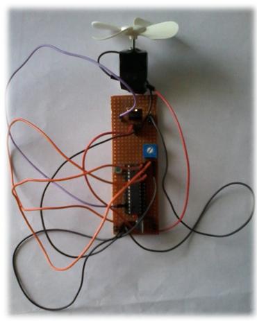 Prototype of AVR based DC Motor Speed Controller