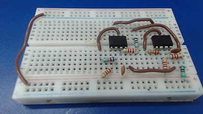 Prototype of Active High Pass and Low Pass Filter