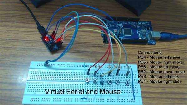 Prototype of Arduino based Composite USB Serial Mouse