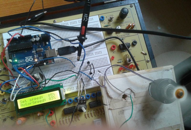 Prototype of Arduino based DC Motor Speed Controller