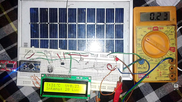 Prototype of Arduino based Solar Panel Electrical Parameters Monitor