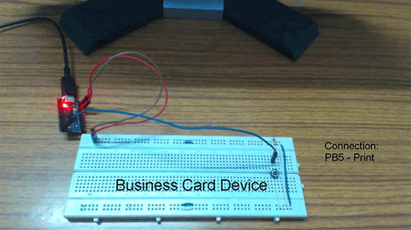 Prototype of Arduino Based USB Electronic Business Card