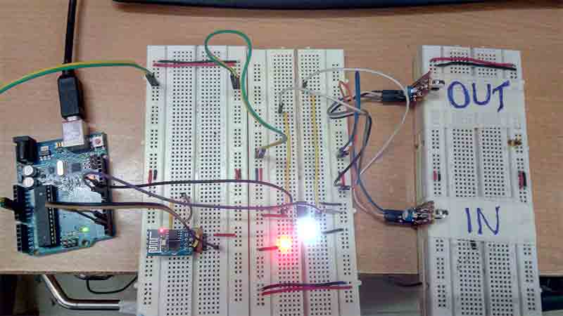 Prototype of Arduino and ESP8266 based IoT Visitor Counter