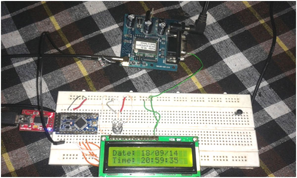 Prototype of Arduino based GPS Clock