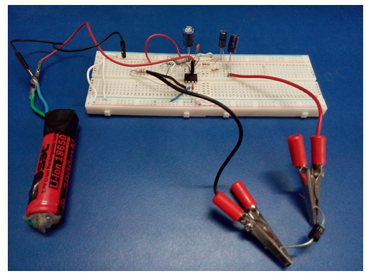 Prototype of Boost Converter designed on a Breadboard Prototype of Boost Converter designed on a Breadboard