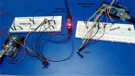 Prototype of ESP8266 based Device to Device LED Control IOT Project