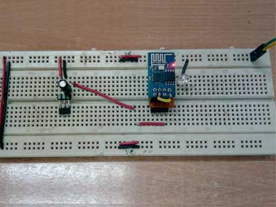 Prototype of ESP8266 based IOT LED Light Control Project