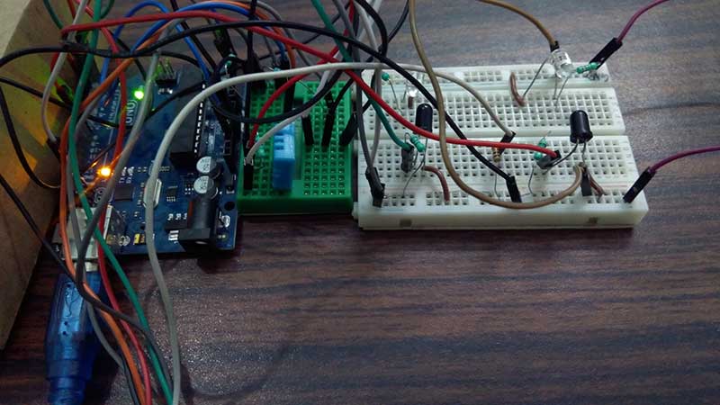 Prototype of ESP8266 based TCP-IP Connected Thingspeak Arduino Visitor Counter