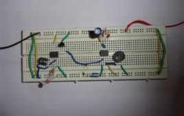 Prototype Of Intruder Alarm Circuit On Breadboard