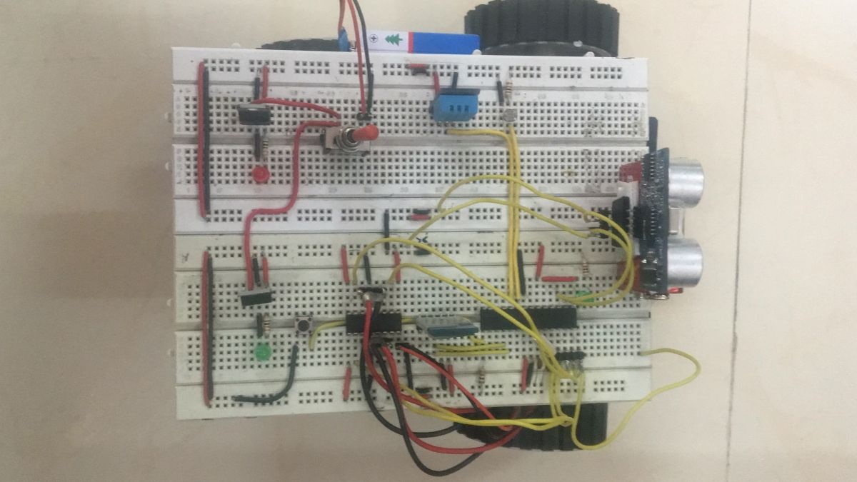 Prototype of Mobile App controlled Arduino Robot