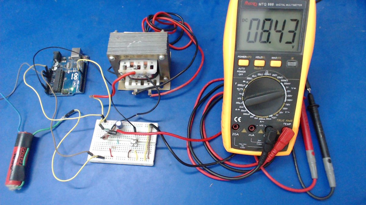 Prototype of Open Loop Boost Converter Designed on a Breadboard