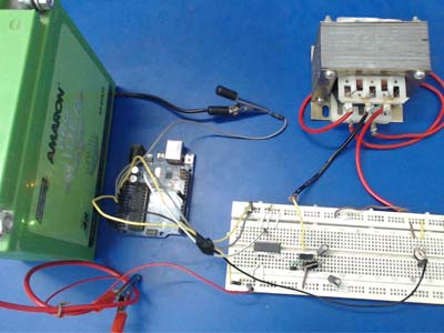 Prototype of Open Loop Buck-Boost Converter Designed on a Breadboard