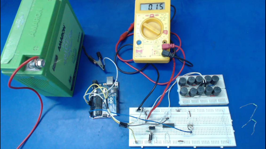 Prototype of Open Loop Buck Converter Designed on a Breadboard