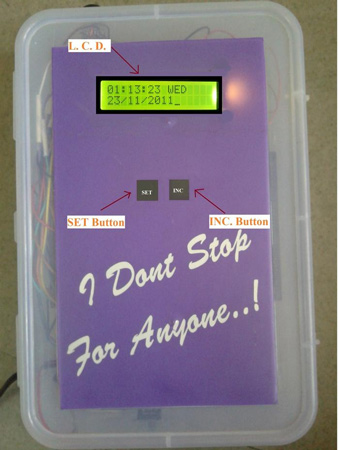 Real Time Clock using 8051 Microcontroller and RTC IC DS1307