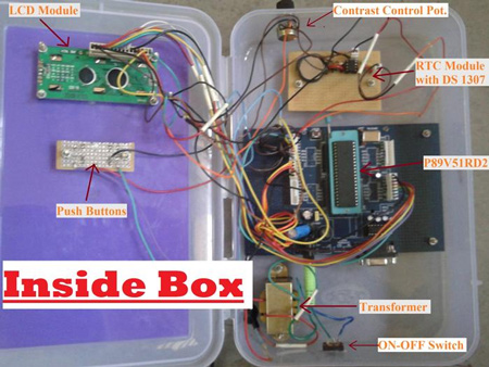 Real Time Clock using 8051 Microcontroller and RTC IC DS1307