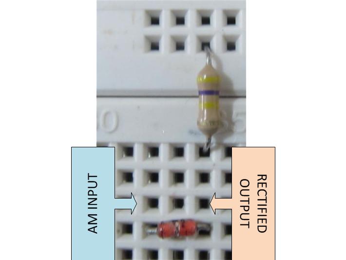 Rectifier Circuit Wired On Breadboard