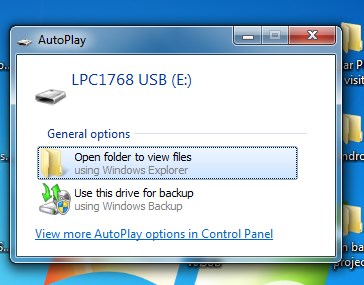 Running USBMEM Device in LPC1768