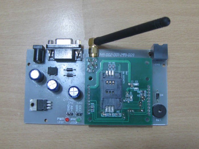  SIM900 GSM Module Connected To Tx Pin Of Arduino Board Module Through Max232
