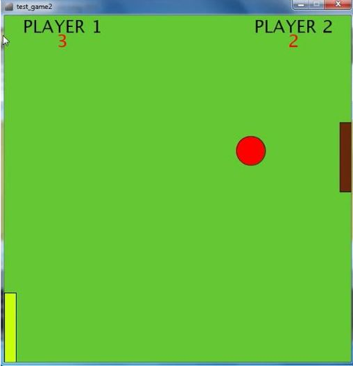 Screenshot of Arduino based Ping Pong Game