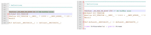 Screenshot of Arduino Code in Software Serial Library