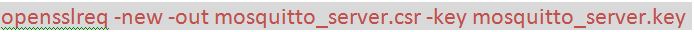 Screenshot of Command to Create a Certificate Request for Server