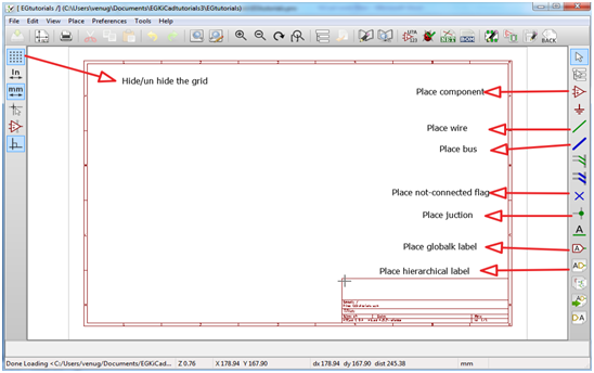 Screenshot of Eeschema - Schematic Capture Editor in KIcad Screenshot of Eeschema - Schematic Capture Editor in KIcad