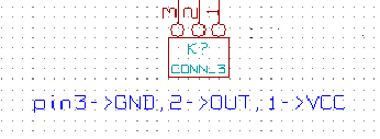 Screenshot of labeling components in KIcad