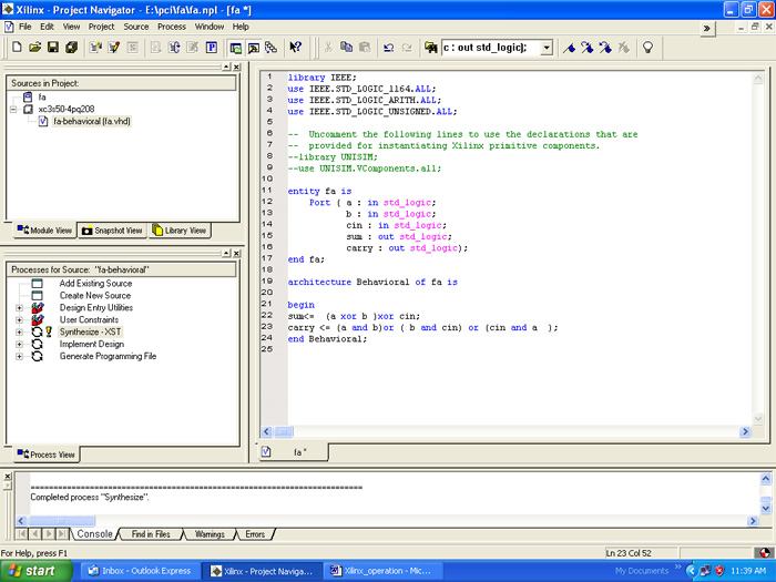 Screenshot of saving architecture in Xilinx Screenshot of saving architecture in Xilinx