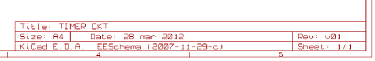 Screenshot of the PCB Title in KIcad