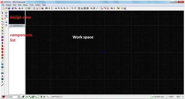 Screenshot of Work Space on Proteus Screenshot of Work Space on Proteus