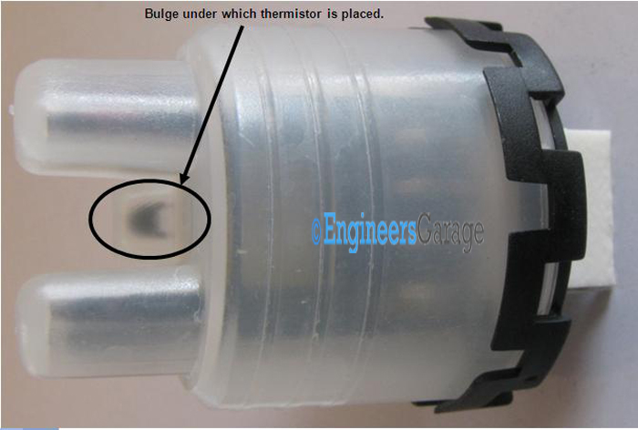 Shape and parts of Sensor from Lateral View