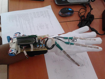 Sign Language Glove with Voice Synthesizer