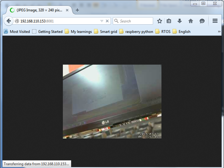 Start the Webcam Server for Raspberry Pi Start the Webcam Server for Raspberry Pi
