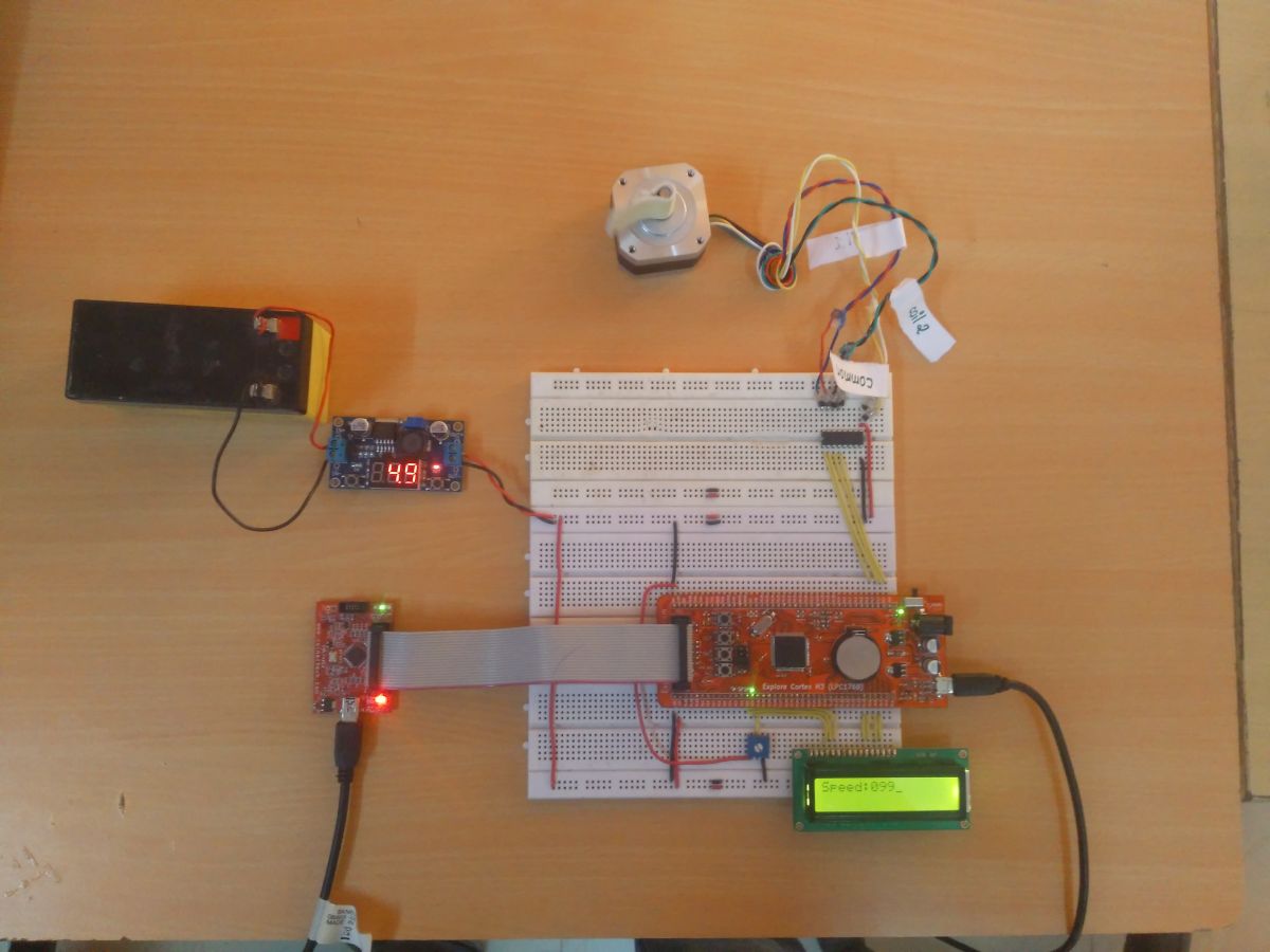 Stepper Motor Interface With LPC1768 Prototype using Keil Software