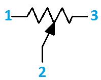 Symbol of a potentiometer