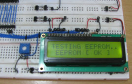 Testing Built-In EEPROM Of Arduino Circuit Setup On Breadboard