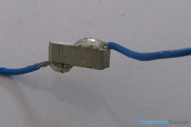 Thermistor with Wires Soldered