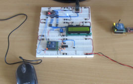 Transmitting Mouse Data Using Xbee With Arduino Circuit Setup On Breadboard