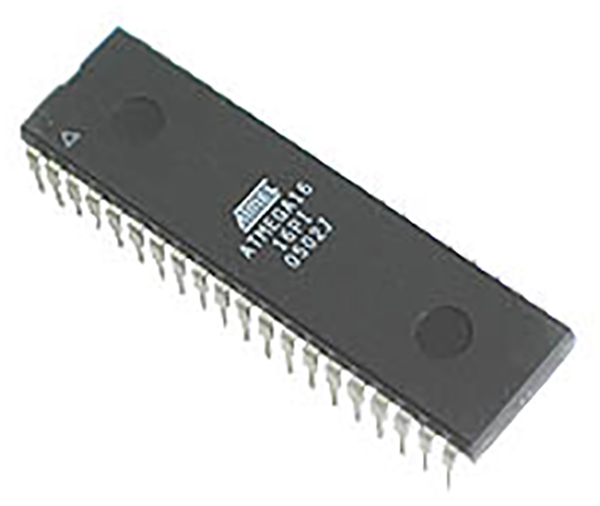 Typical Image of AVR ATMega16 Microcontroller
