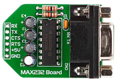 Typical Image of Max232 Board