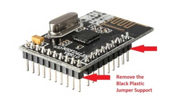 Typical Image of NRF24LE1 Wireless Module