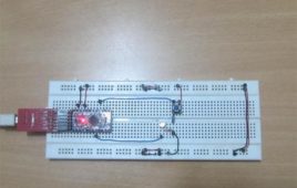 Using Digital Input And Out Of Arduino Using Push Button And LED Circuit Setup On Breadboard