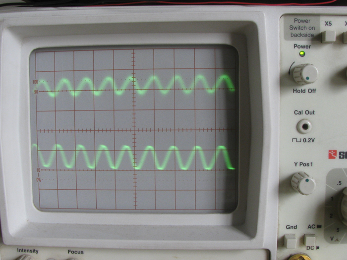 Waveform Of Original Message And Demodulation On CRO