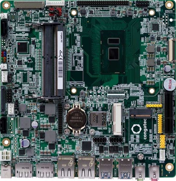 Congatec Introduces Industrial Thin Mini-ITX Motherboard Featuring 7th Gen Intel Core U Processors for IoT Connected Devices