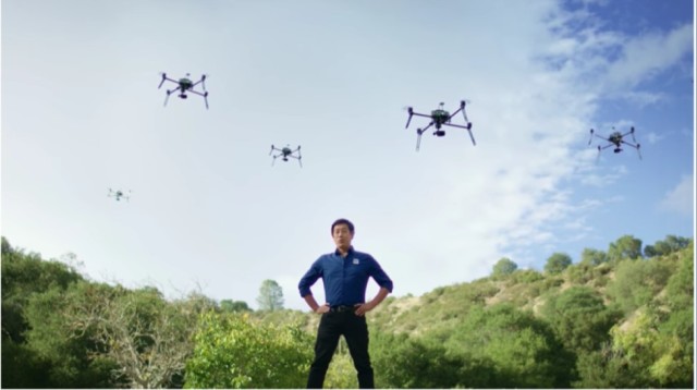 Fighting wildfires with drones