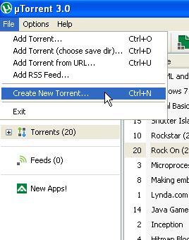 Create your own Torrent