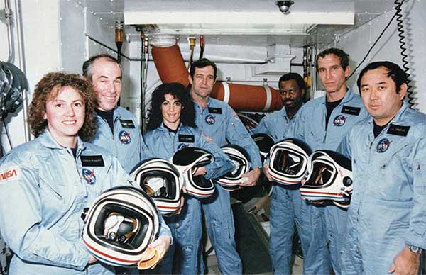 Astronauts of NASA Space Shuttle Orbiter Challenger