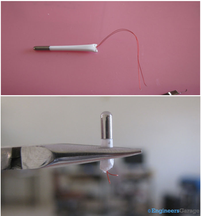 (upper image) Tip of Digital Thermometer (lower image) Close view of Thermometer Tip